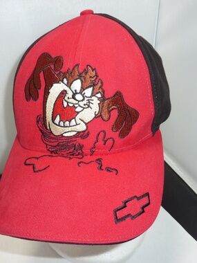 Vintage Taz Nascar Snapback Hat Cap Chevy Team Monte Carlo Tazmanian Devil
